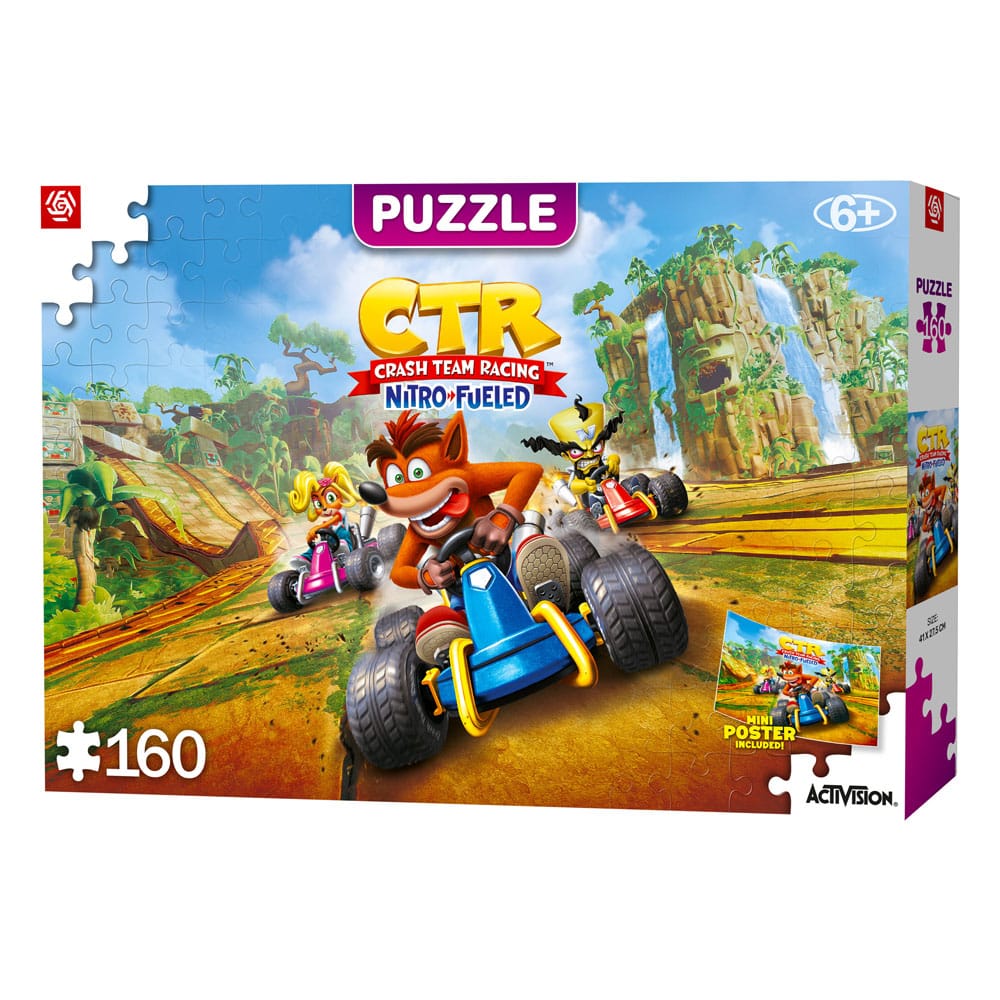 Crash Bandicoot Kids Puzzle Team Racing Nitro-Fueled (160 Teile)