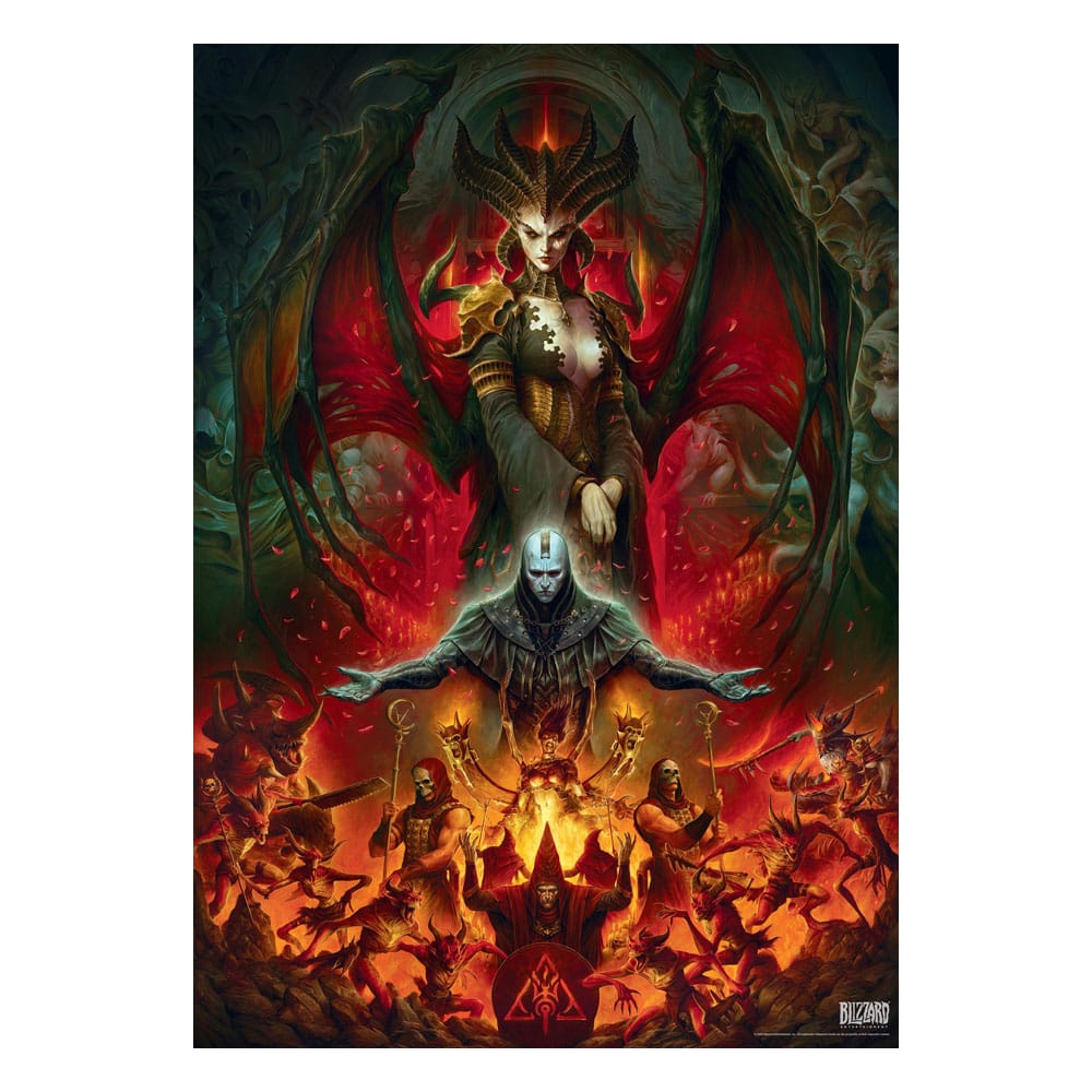 Diablo IV Gaming Puzzle Lilith Composition (1000 Teile)