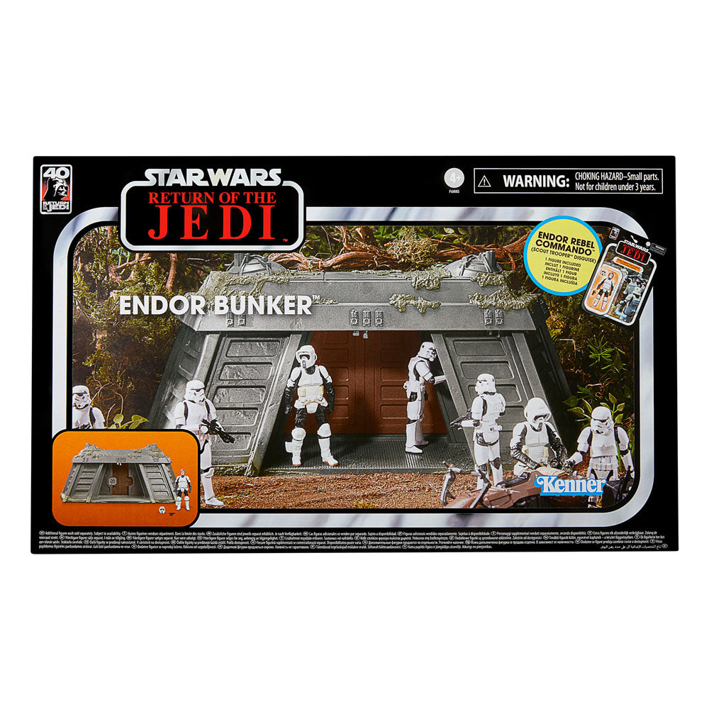 Star Wars Episode VI Vintage Collection Playset Endor Bunker mit Endor Rebel Commando (Scout Trooper Disguise)