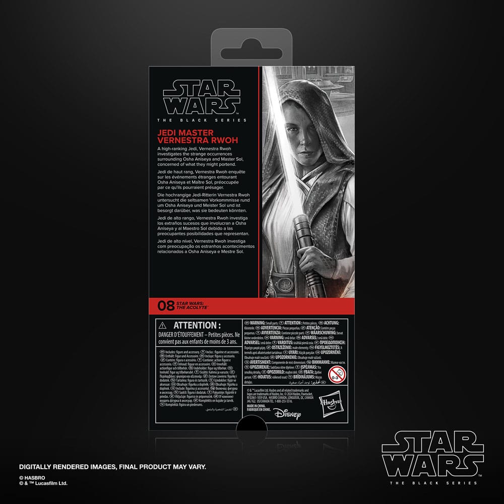 Star Wars: The Acolyte Black Series Actionfigur Jedi Master Vernestra Rwoh 15 cm