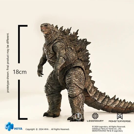 Godzilla x Kong: The New Empire Exquisite Basic Actionfigur Godzilla Rre-evolved Ver. 18 cm