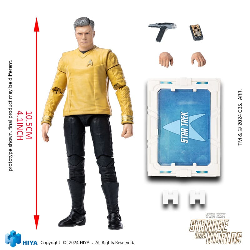 Star Trek Strange New Worlds Exquisite Mini Series Actionfigur 1/18 Pike 11 cm