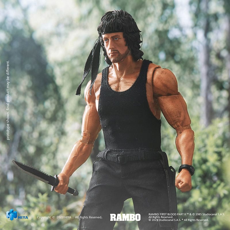 Rambo Exquisite Super Series Actionfigur 1/12 First Blood II John Rambo 16 cm