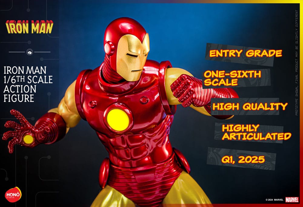 Marvel Actionfigur 1/6 Iron Man 32 cm