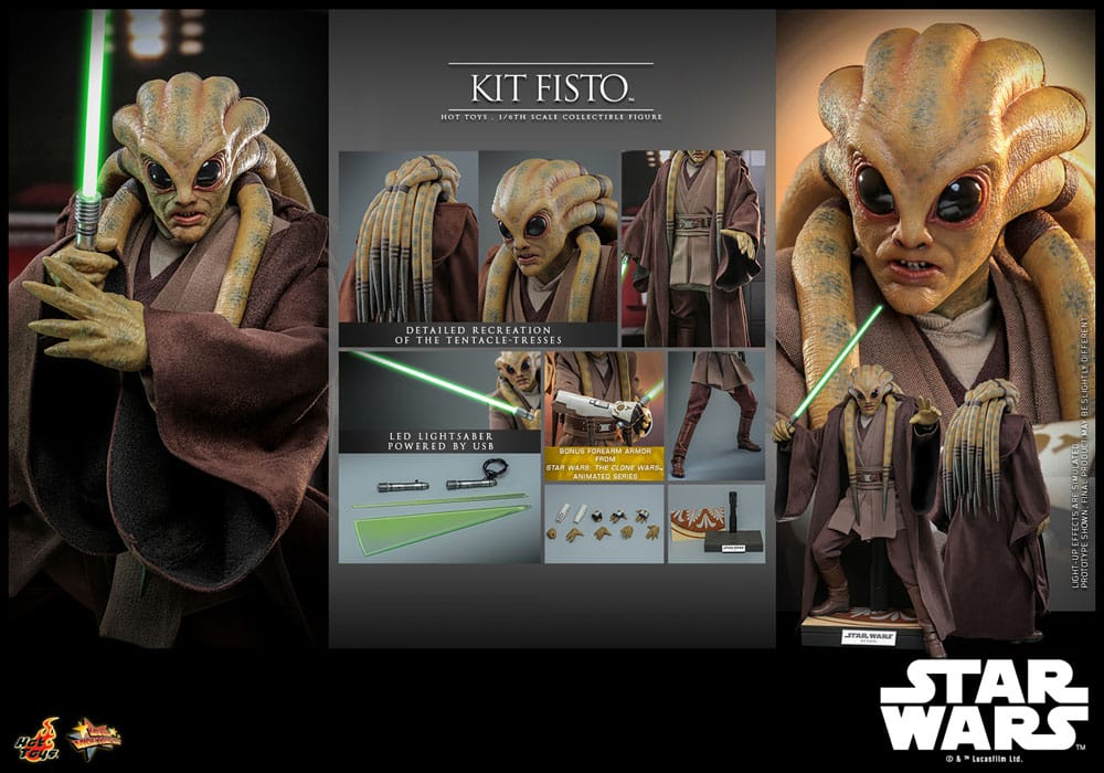 Star Wars Movie Masterpiece Actionfigur 1/6 Kit Fisto 32 cm