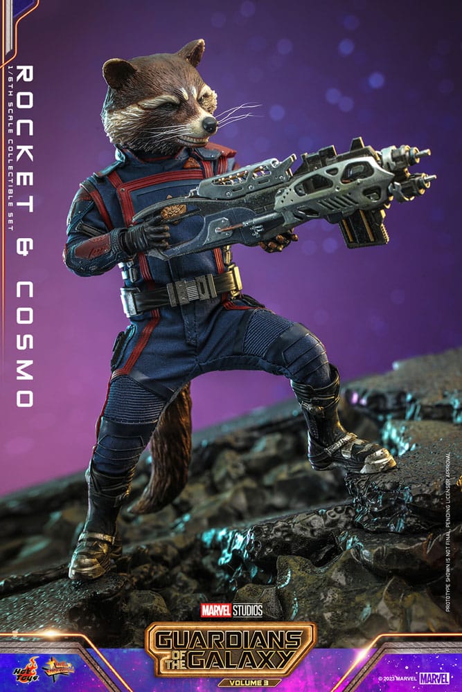 Guardians of the Galaxy Vol. 3 Movie Masterpiece Actionfiguren 1/6 Rocket & Cosmo 16 cm
