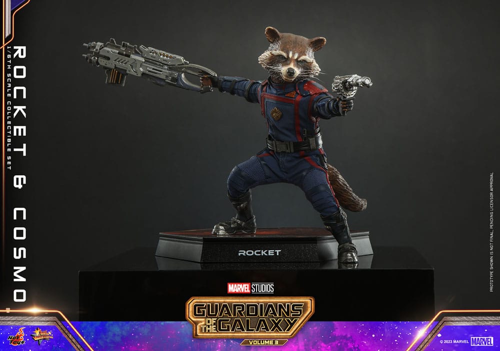 Guardians of the Galaxy Vol. 3 Movie Masterpiece Actionfiguren 1/6 Rocket & Cosmo 16 cm