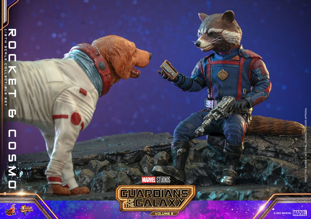 Guardians of the Galaxy Vol. 3 Movie Masterpiece Actionfiguren 1/6 Rocket & Cosmo 16 cm