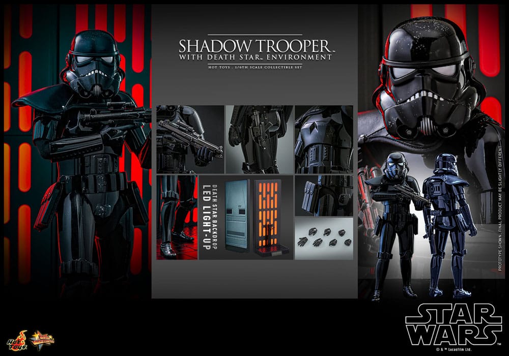 Star Wars Movie Masterpiece Actionfigur 1/6 Shadow Trooper with Death Star Environment 30 cm