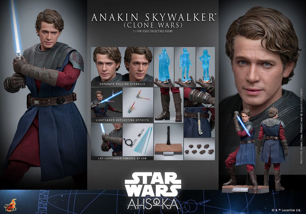 Star Wars: The Clone Wars Actionfigur 1/6 Anakin Skywalker 31 cm