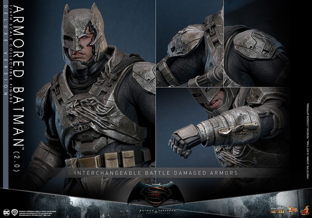Batman v Superman: Dawn of Justice Movie Masterpiece Actionfigur 1/6 Armored Batman 2.0 (Deluxe Version) 33 cm