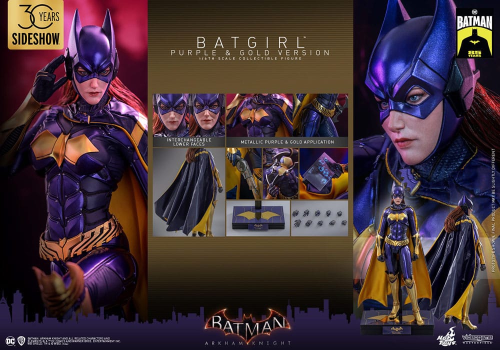 Batman Arkham Knight Videogame Masterpiece Actionfigur 1/6 Batgirl (Purple and Gold Version) Exclusive 30 cm