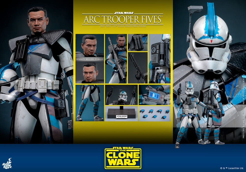 Star Wars: The Clone Wars Actionfigur 1/6 Arc Trooper Fives 30 cm