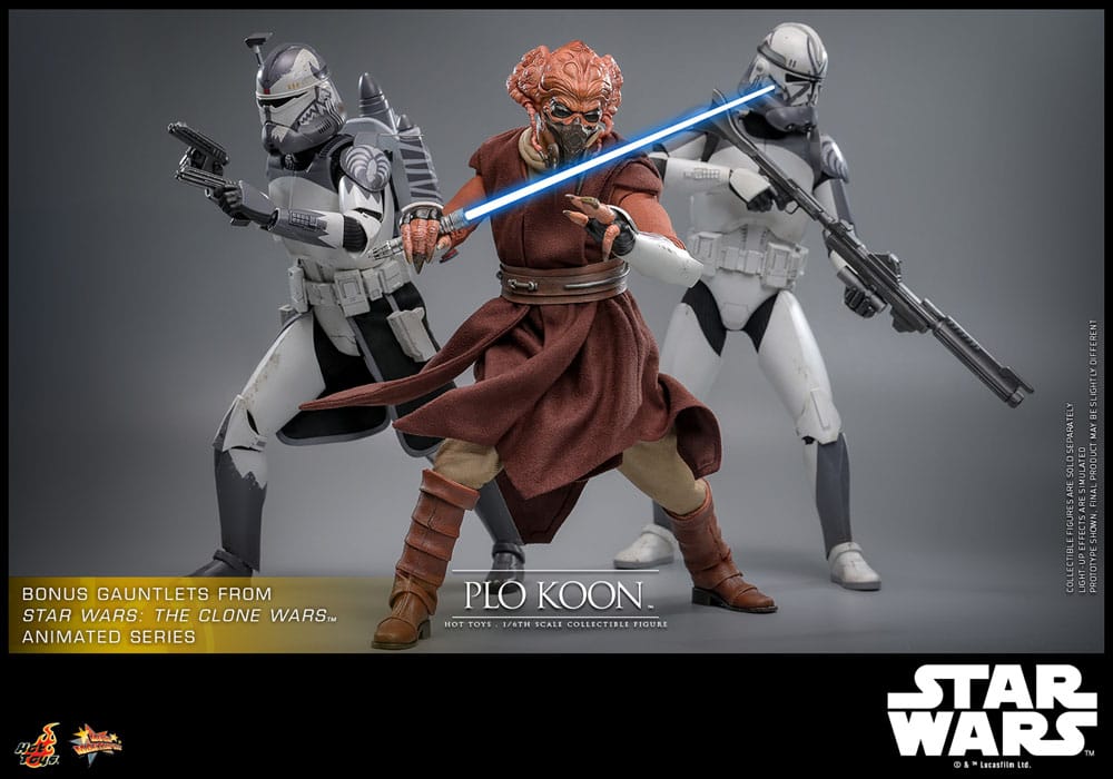Star Wars Movie Masterpiece Actionfigur 1/6 Plo Koon 31 cm