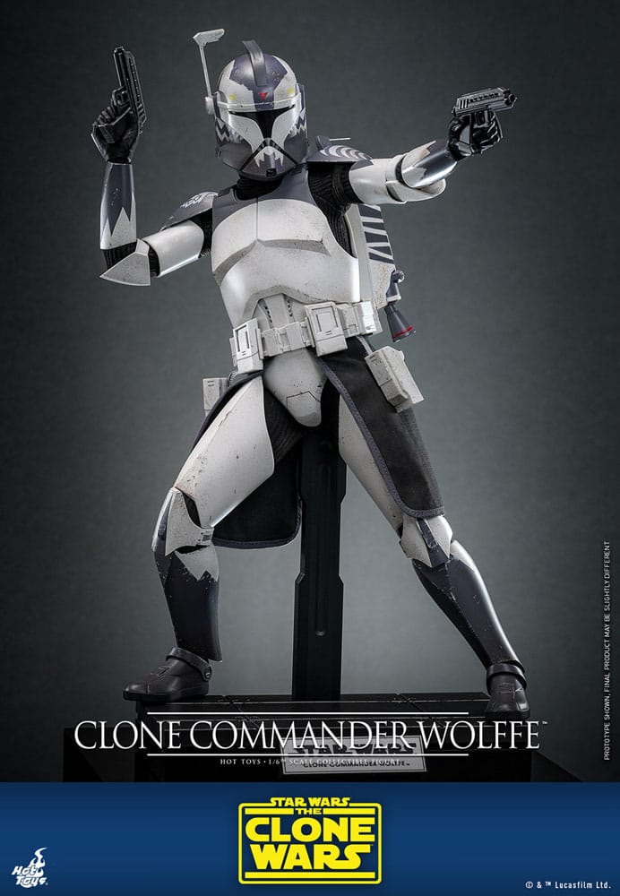 Star Wars: The Clone Wars Actionfigur 1/6 Clone Commander Wolffe 30 cm