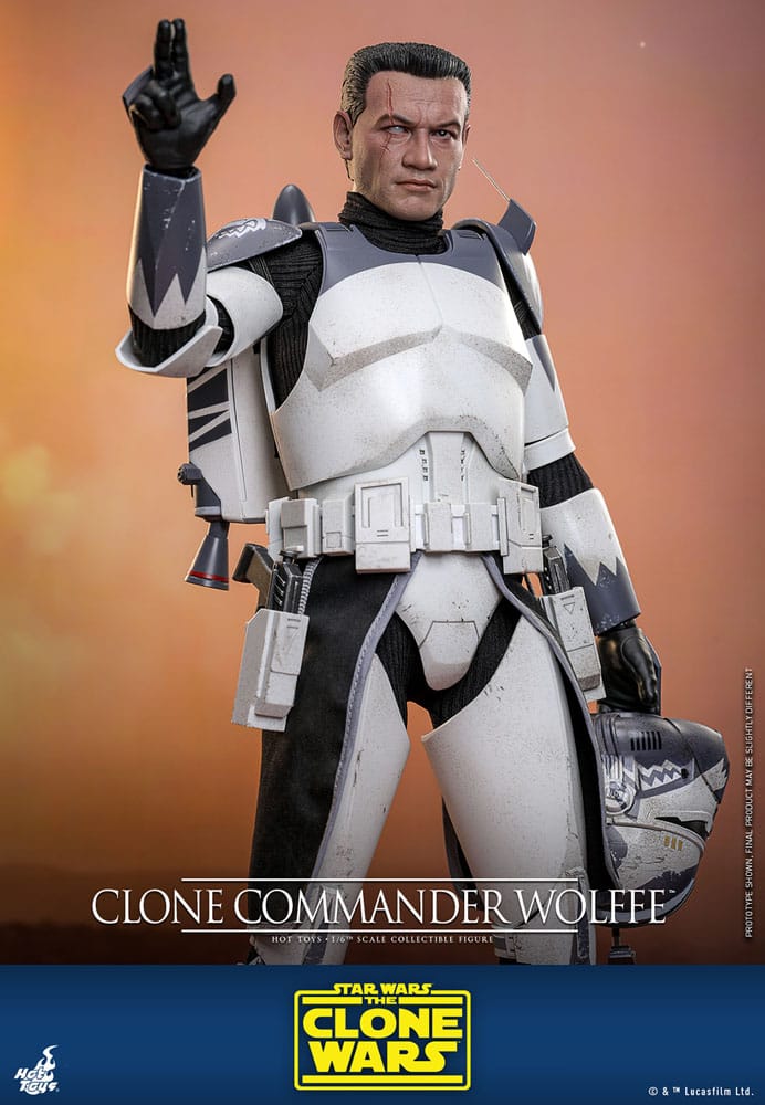 Star Wars: The Clone Wars Actionfigur 1/6 Clone Commander Wolffe 30 cm