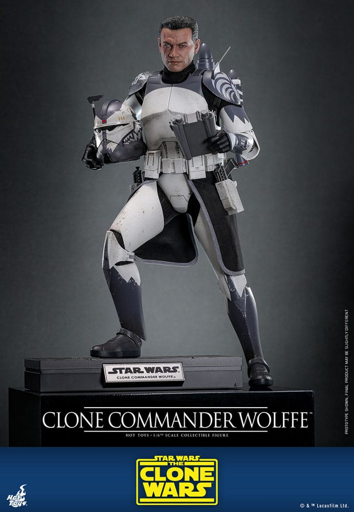 Star Wars: The Clone Wars Actionfigur 1/6 Clone Commander Wolffe 30 cm
