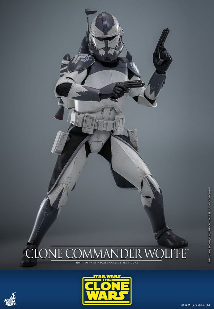 Star Wars: The Clone Wars Actionfigur 1/6 Clone Commander Wolffe 30 cm