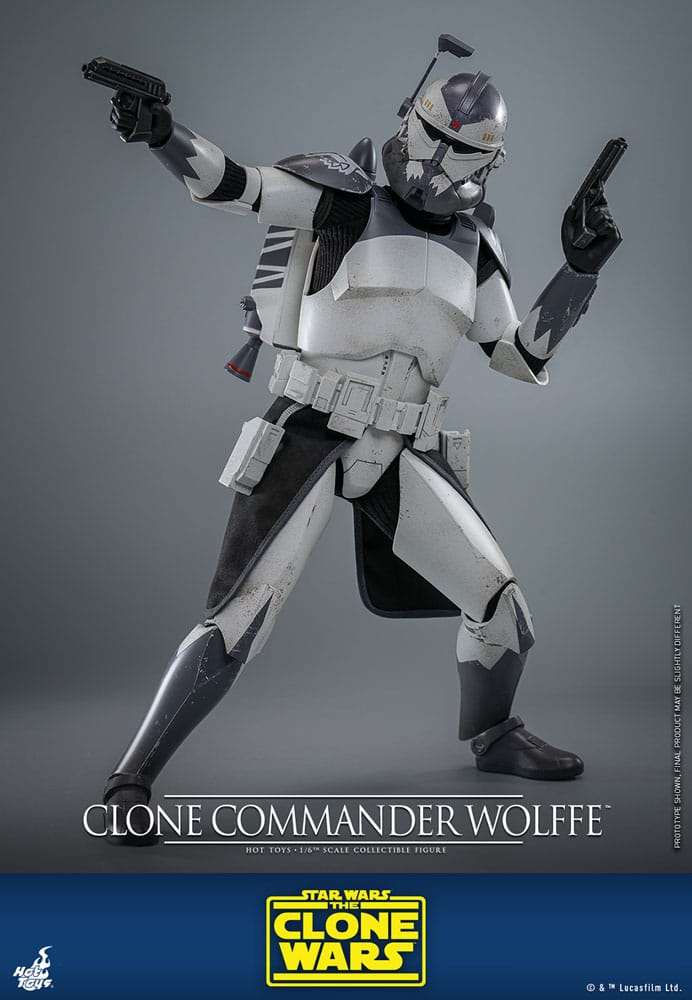 Star Wars: The Clone Wars Actionfigur 1/6 Clone Commander Wolffe 30 cm