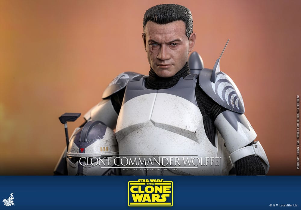 Star Wars: The Clone Wars Actionfigur 1/6 Clone Commander Wolffe 30 cm