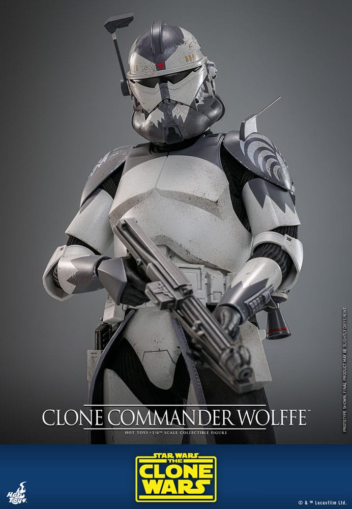 Star Wars: The Clone Wars Actionfigur 1/6 Clone Commander Wolffe 30 cm