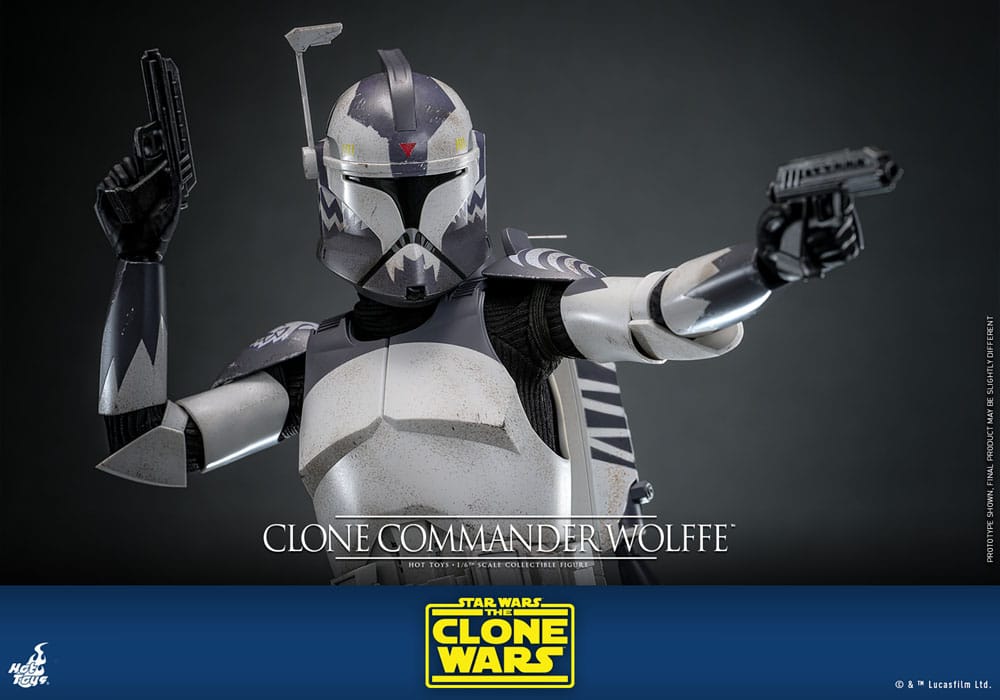 Star Wars: The Clone Wars Actionfigur 1/6 Clone Commander Wolffe 30 cm