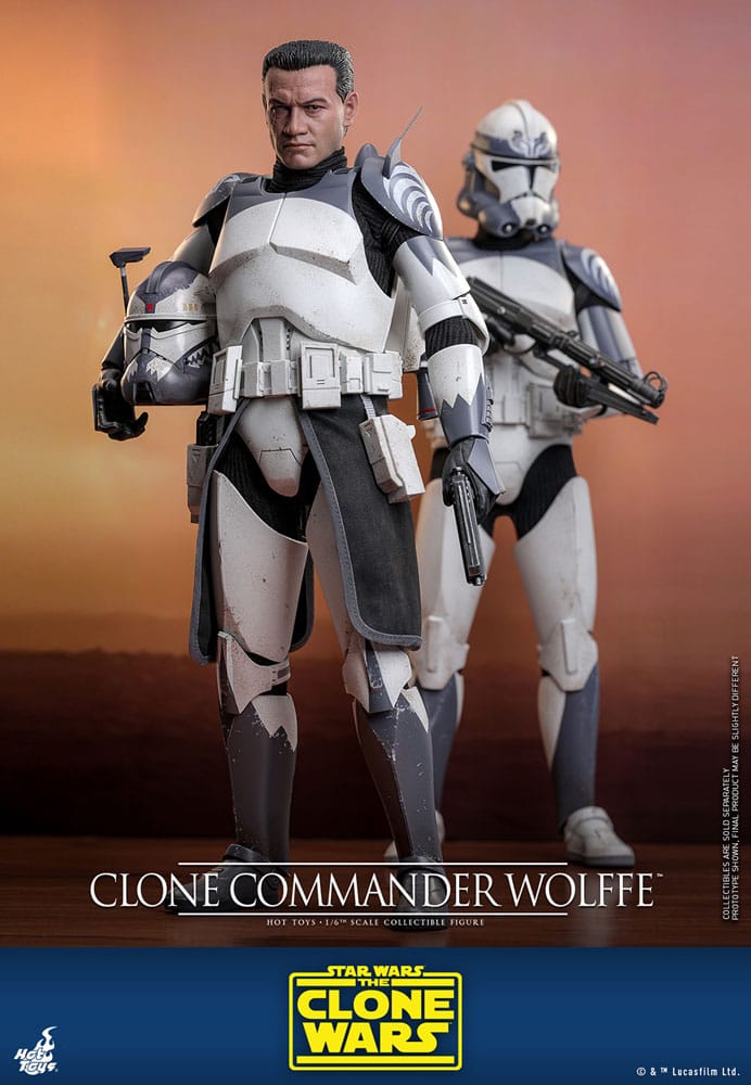 Star Wars: The Clone Wars Actionfigur 1/6 Clone Commander Wolffe 30 cm