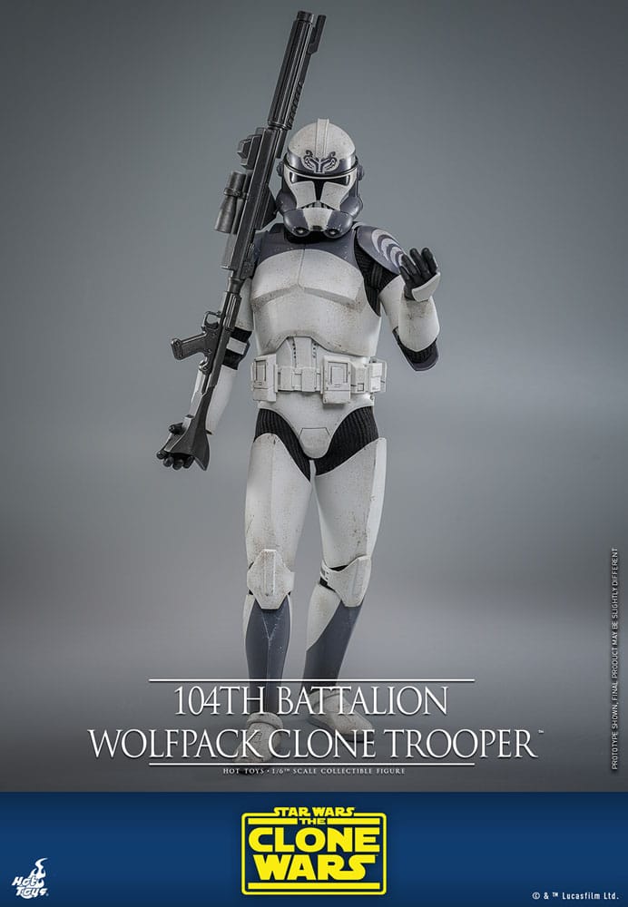 Star Wars The Clone Wars Actionfigur 1/6 104th Battalion Wolfpack Clone Trooper 30 cm
