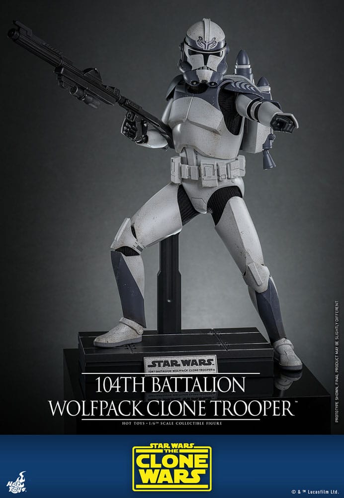 Star Wars The Clone Wars Actionfigur 1/6 104th Battalion Wolfpack Clone Trooper 30 cm