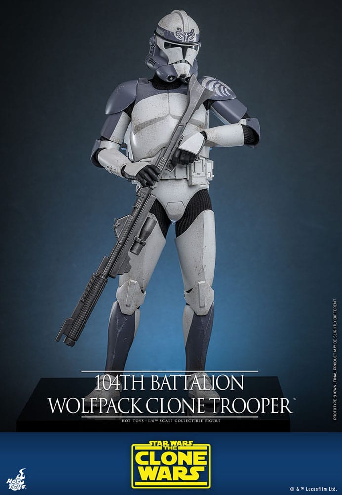Star Wars The Clone Wars Actionfigur 1/6 104th Battalion Wolfpack Clone Trooper 30 cm