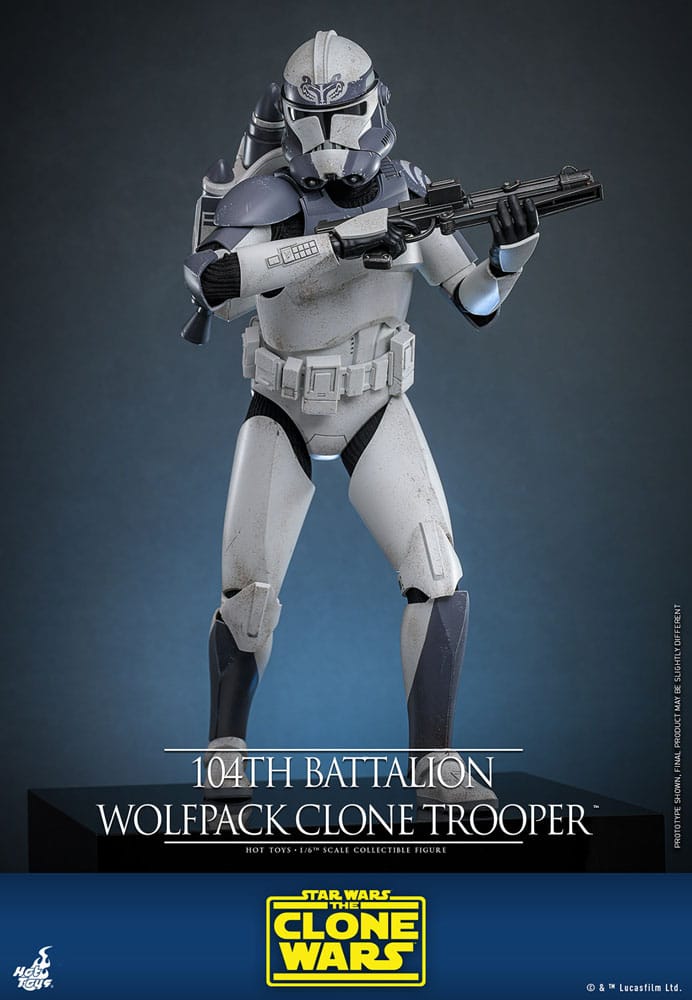 Star Wars The Clone Wars Actionfigur 1/6 104th Battalion Wolfpack Clone Trooper 30 cm