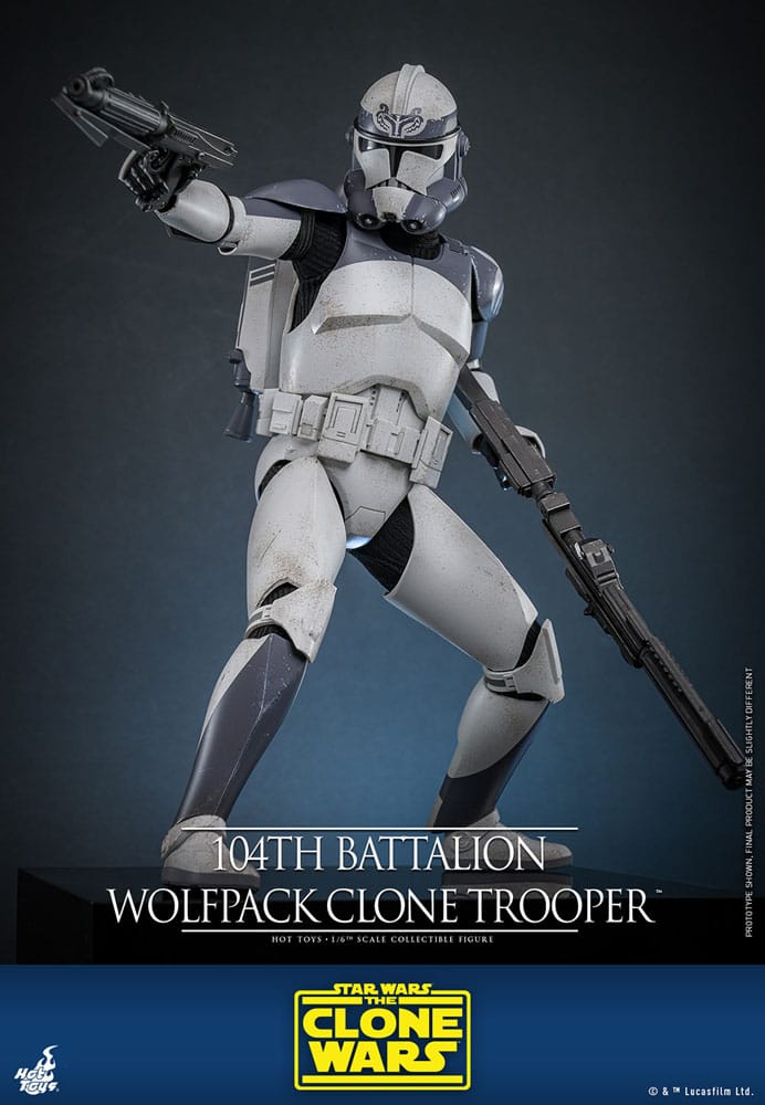 Star Wars The Clone Wars Actionfigur 1/6 104th Battalion Wolfpack Clone Trooper 30 cm