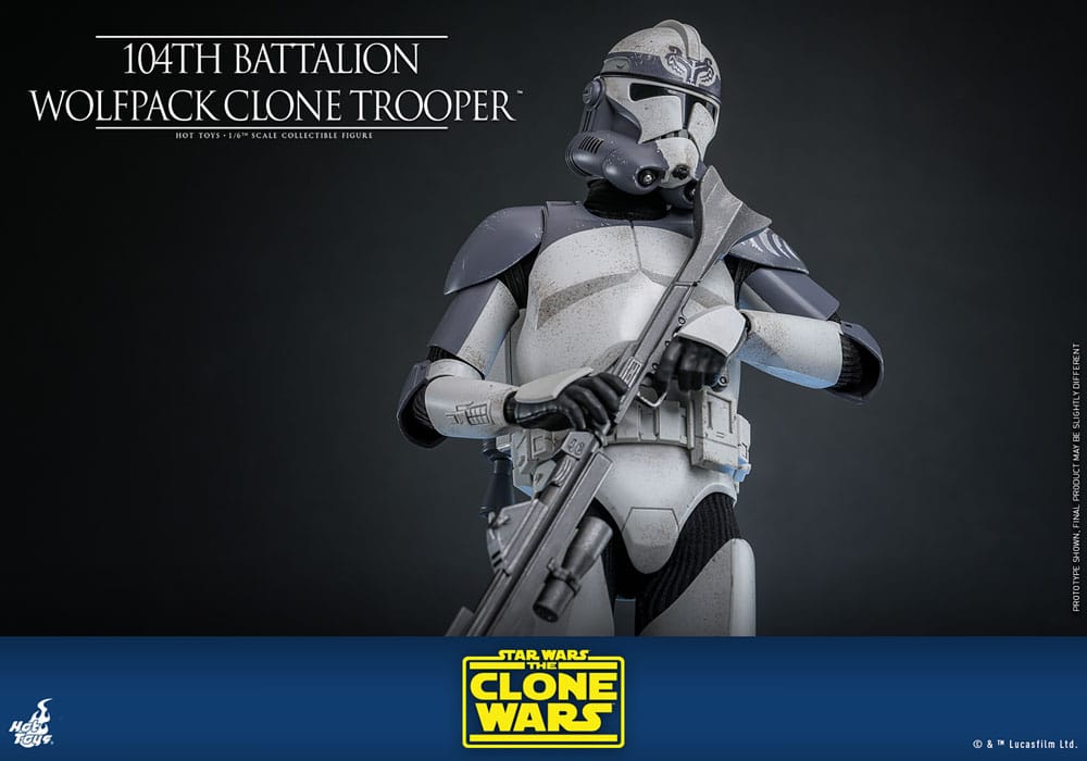 Star Wars The Clone Wars Actionfigur 1/6 104th Battalion Wolfpack Clone Trooper 30 cm
