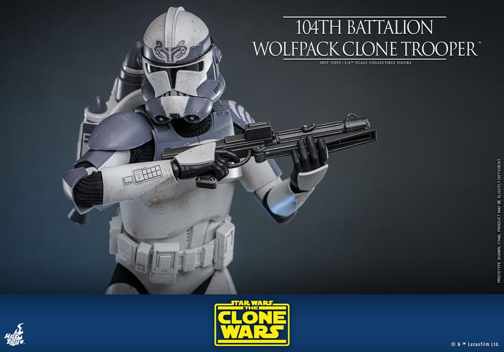 Star Wars The Clone Wars Actionfigur 1/6 104th Battalion Wolfpack Clone Trooper 30 cm