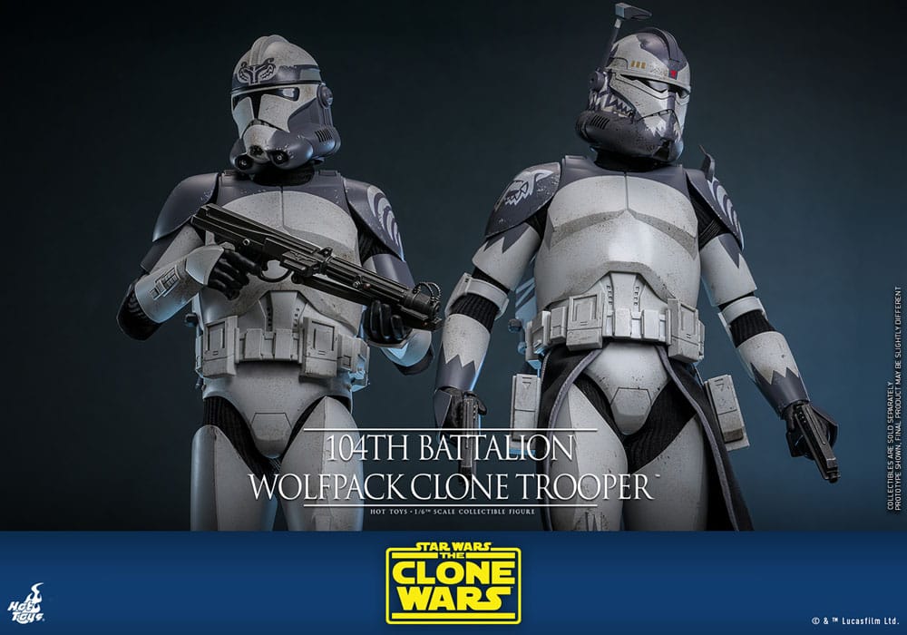 Star Wars The Clone Wars Actionfigur 1/6 104th Battalion Wolfpack Clone Trooper 30 cm