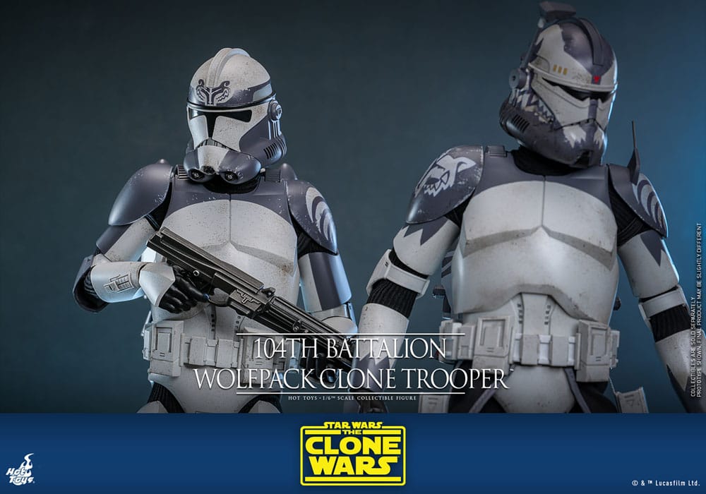 Star Wars The Clone Wars Actionfigur 1/6 104th Battalion Wolfpack Clone Trooper 30 cm