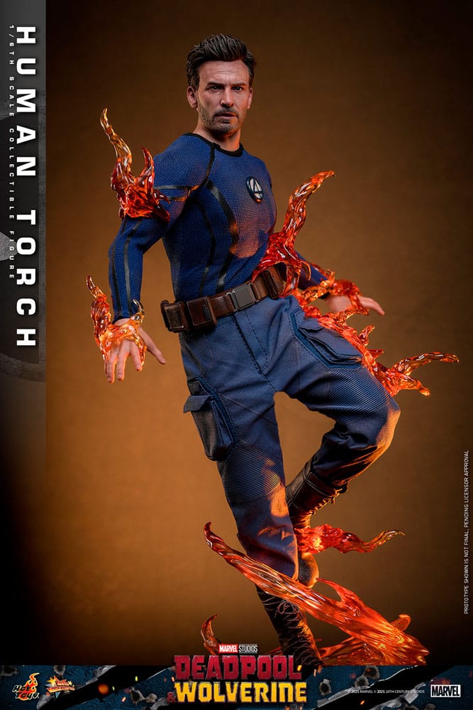 Deadpool & Wolverine Movie Masterpiece Actionfigur 1/6 Human Torch 31 cm