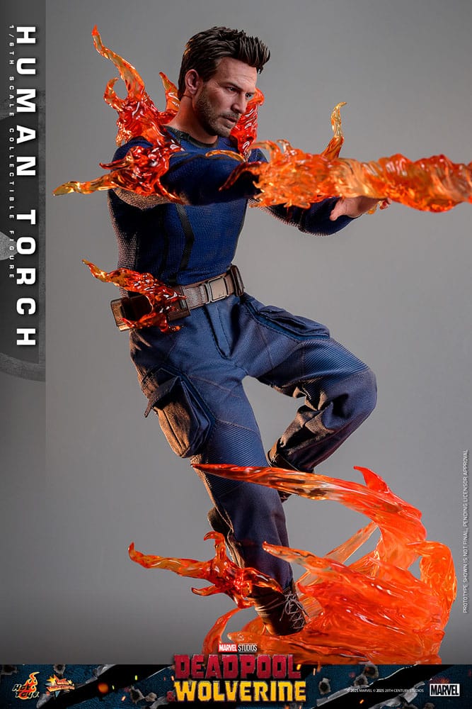 Deadpool & Wolverine Movie Masterpiece Actionfigur 1/6 Human Torch 31 cm