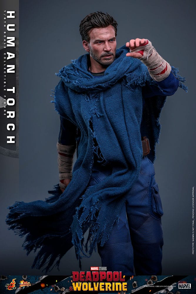 Deadpool & Wolverine Movie Masterpiece Actionfigur 1/6 Human Torch 31 cm