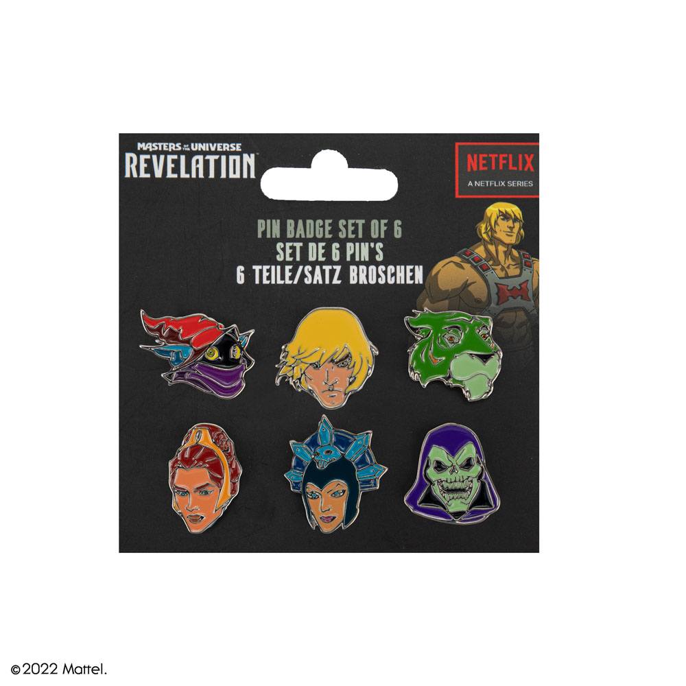Masters of the Universe Ansteck-Buttons 6er-Pack Characters
