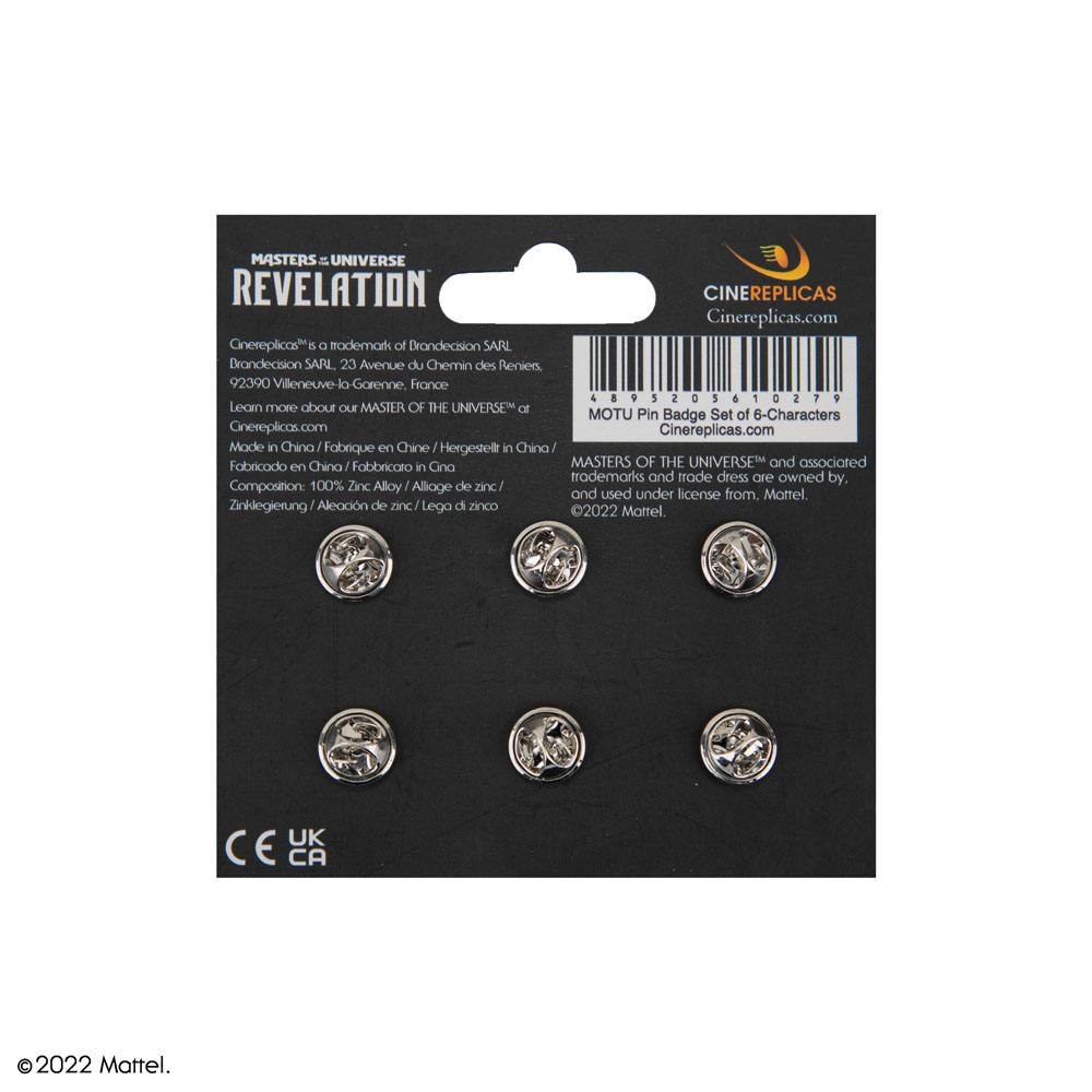 Masters of the Universe Ansteck-Buttons 6er-Pack Characters