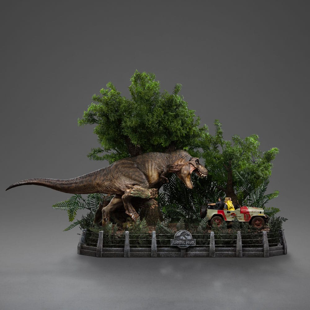 Jurassic Park Demi Art Scale Statue 1/20 T-Rex Chase