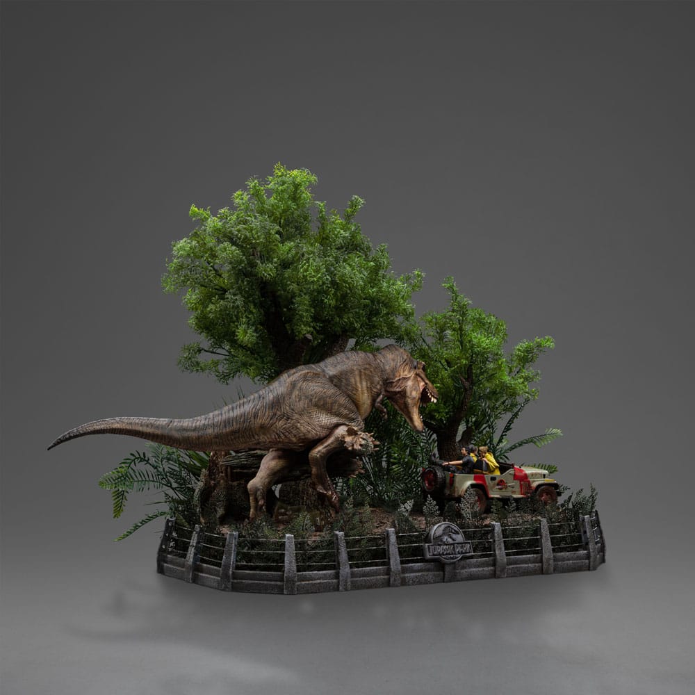 Jurassic Park Demi Art Scale Statue 1/20 T-Rex Chase