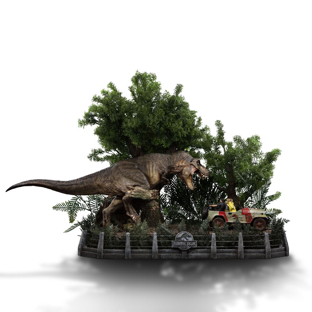 Jurassic Park Demi Art Scale Statue 1/20 T-Rex Chase