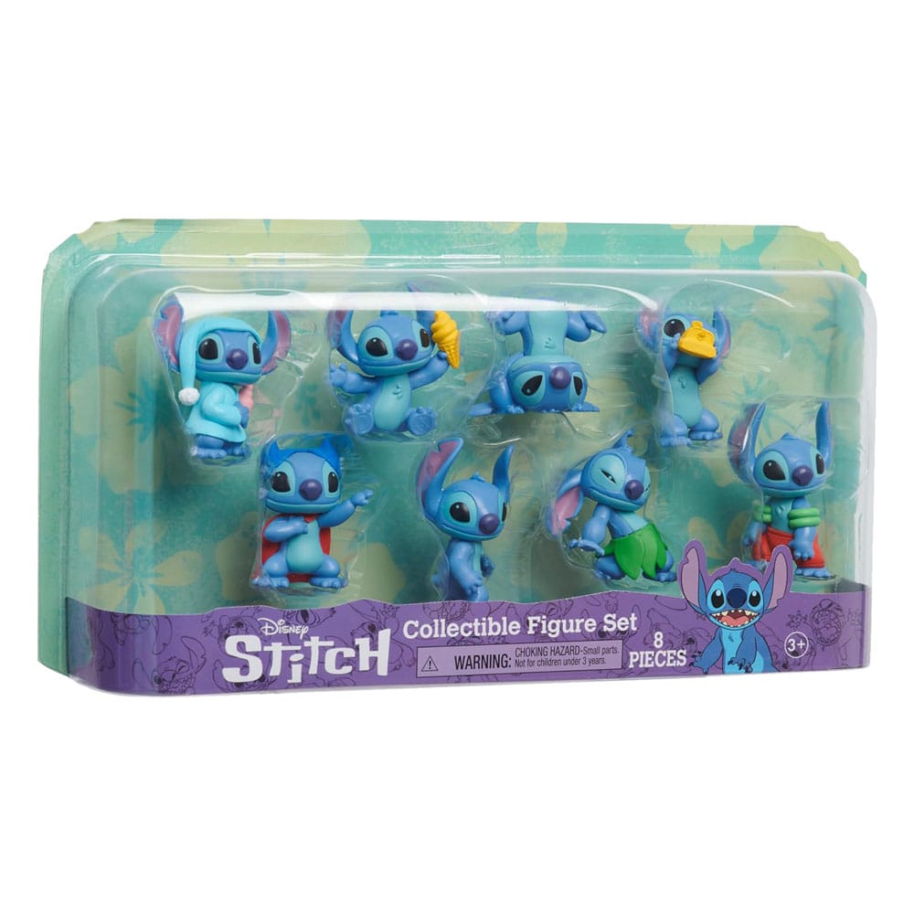 Lilo & Stitch Minifiguren 8er-Pack Stitch Collectible Figure Set 7 cm