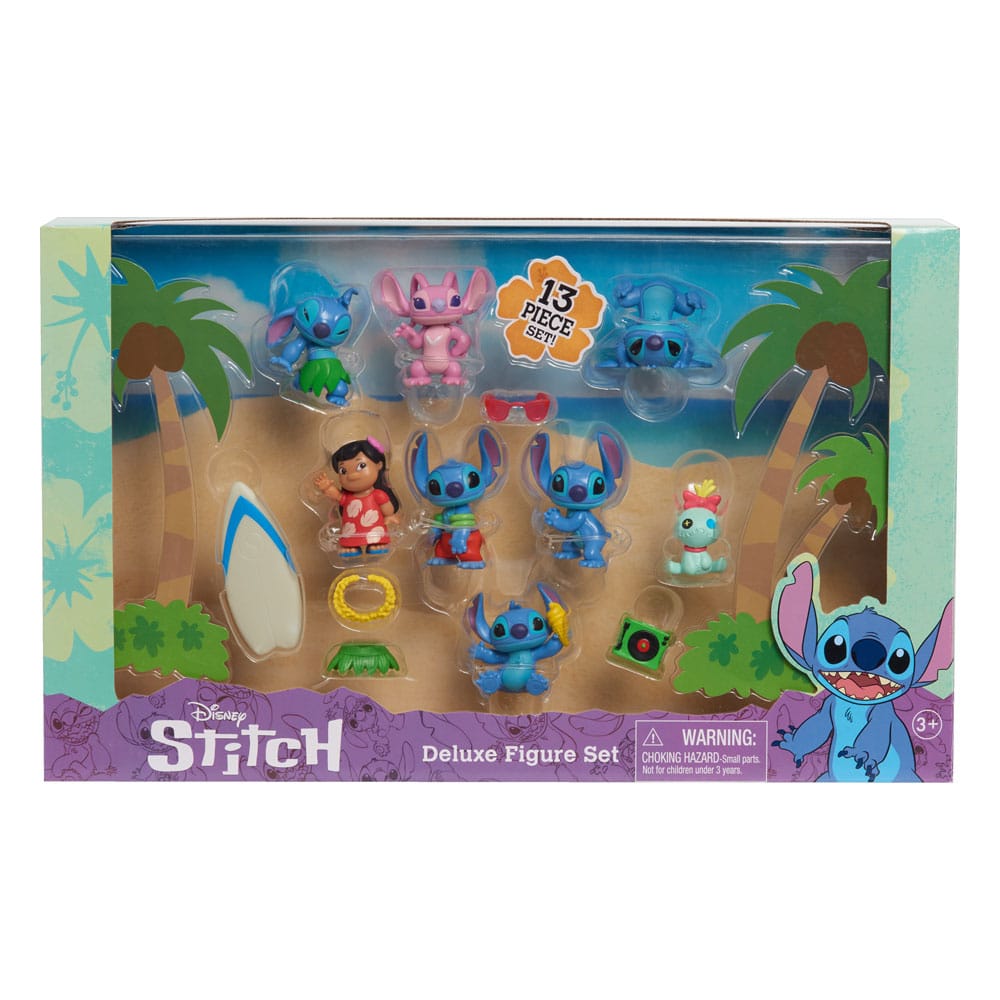 Lilo & Stitch Minifiguren 8er-Pack Stitch Deluxe Figure Set 7 cm