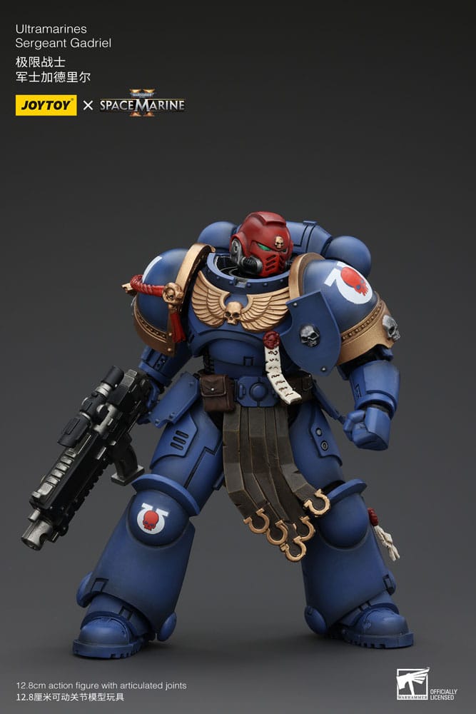 Warhammer 40k Actionfigur 1/18 Uitramarines Sergeant Gadriel 13 cm
