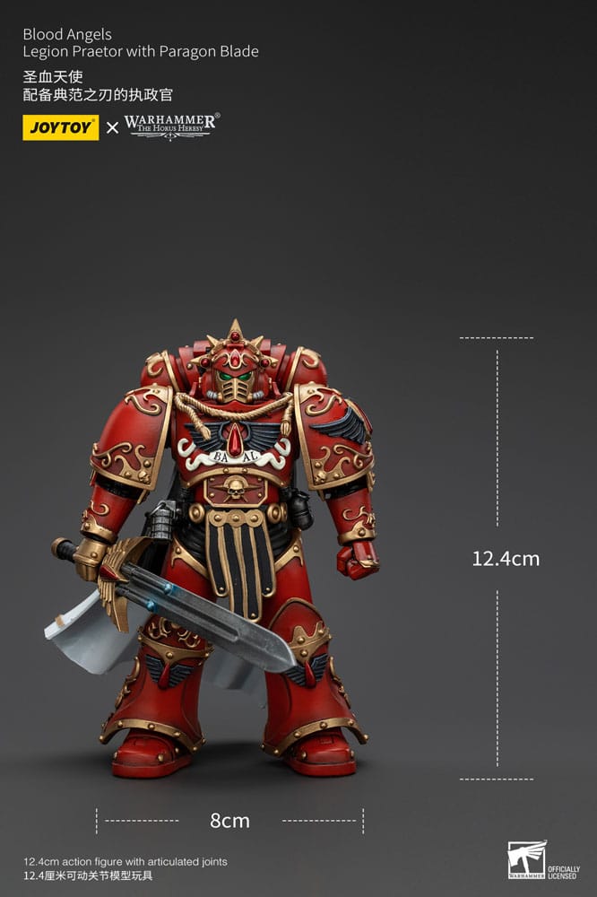 Warhammer The Horus Heresy Actionfigur 1/18 Blood Angels Legion Praetor with Paragon Blade 13 cm
