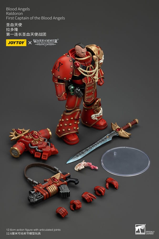 Warhammer The Horus Heresy Actionfigur 1/18 Blood Angels Raldoron First Captain of the Blood Angels 13 cm
