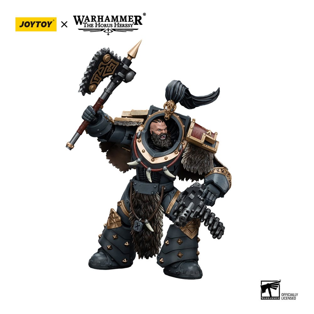 Warhammer The Horus Heresy Actionfigur 1/18 Space Wolves Varagyr Wolf Guard Squad Varagyr Thegn 12 cm